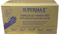 Supermax Purple Blue Powder Free Nitrile Gloves